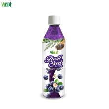 500ml VINUT Bottle Basil seed drink with Blueberry flavour Lemon Basil Seed