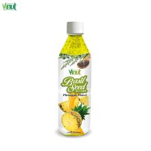 500ml VINUT Bottle Basil seed drink with Pineapple flavour Basil Seed Drink Thailand
