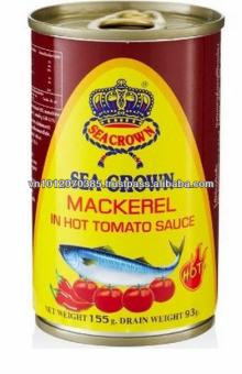 Sea Crown Canned Mackerel in  Hot  Tomato  Sauce  155g FMCG products