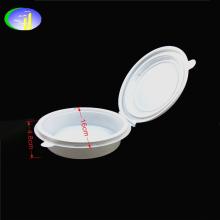 Universal round take away food plastic bowl with handle