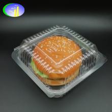 Disposable plastic hamburger packing box, plastic burger box