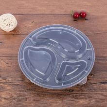 1000ML Disposable lunch box, three compartment PP transparent packing box