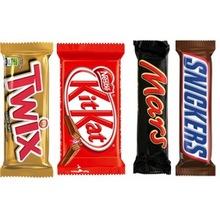 Nutella, Ferrero Rocher, Kit Kat Milk Chocolate Bar, Mars, Snickers ...