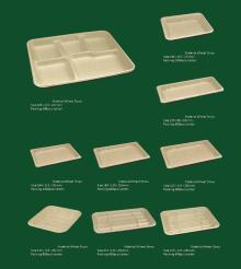 Meal Food Lunch  Disposable   Pack ing Box wheat straw pulp tableware