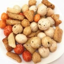 Soy Sauce Coated Roasted Peanuts Mixed Rice Crackers OEM Service