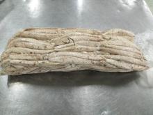 Frozen precooked mackerel loin process by 400-600 raw material
